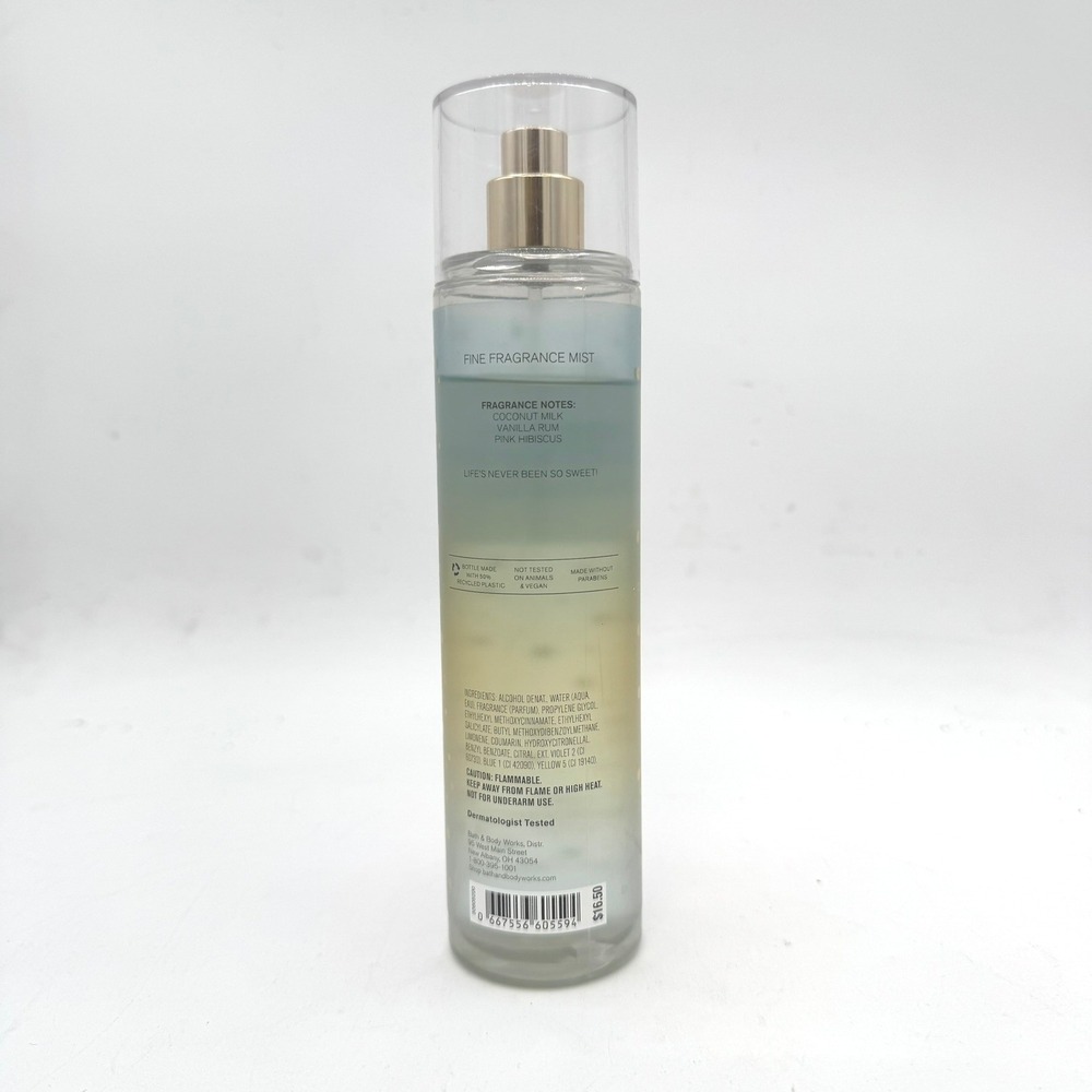 Bath & Body Works Fresh Coconut Colada Fine Fragrance Mist 7 fl oz Body Spray - Picture 5 of 8
